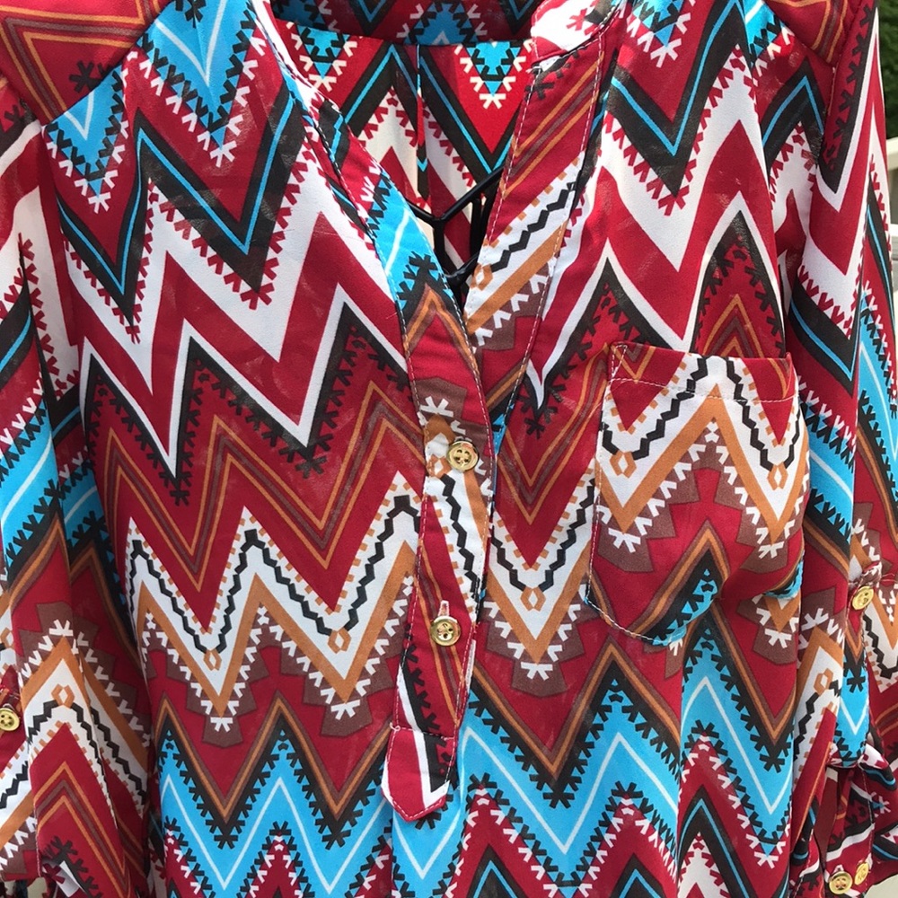 Women’s Multi-Color Tunic - Picture 2 of 3
